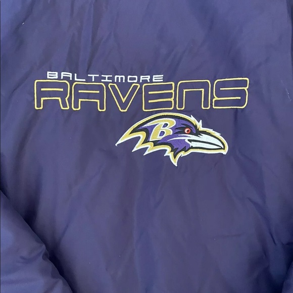 Baltimore Ravens Logo Athletic Game Day Jacket VTG - Picture 7 of 8